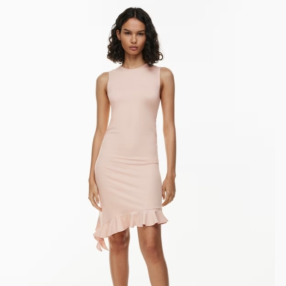 Aritzia Dresses & Skirts - NWT ARITZIA WILFRED Elegant Pink Sleeveless Dress Size Large